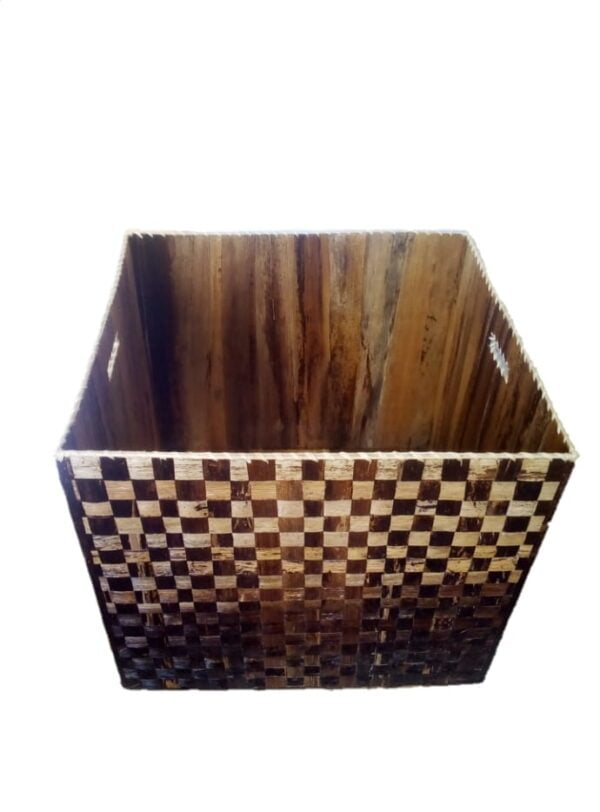 Banana Fiber Storage Box- Black Fade-Out