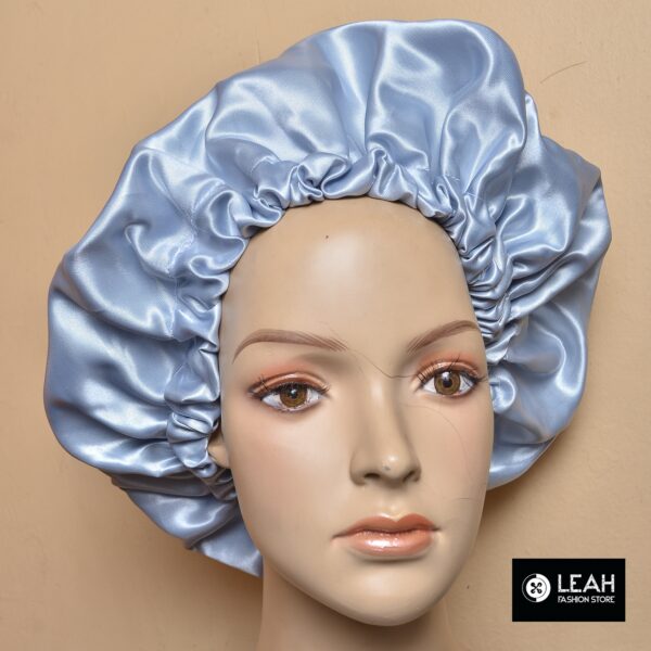 Satin Single Sided Hair Bonnet - Silver Grey