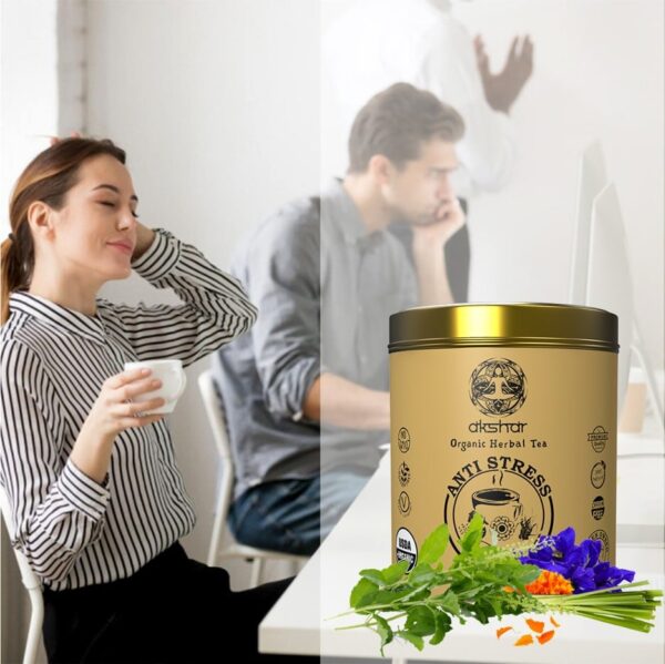 Anti stress organic herbal tea