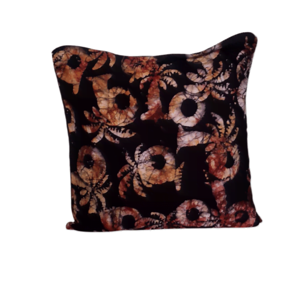 Batik tropical plant cushion cover