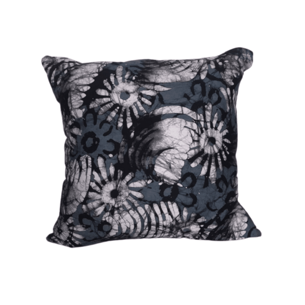 Batik shades of grey cushion cover