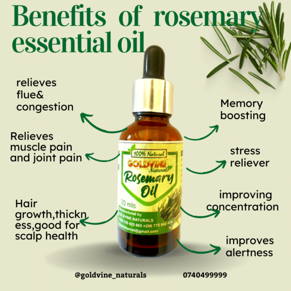 Rosemary essential oil 30mls