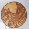 Two Zebras Wood Art