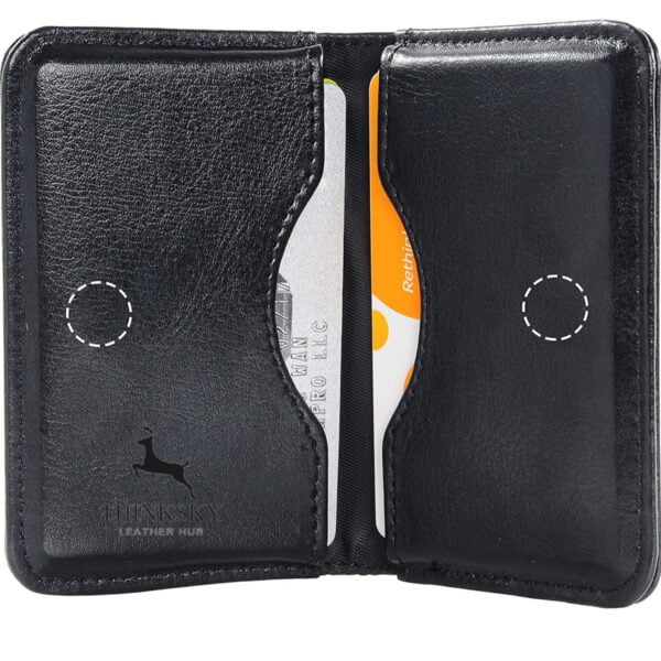 Black Leather wallet pack