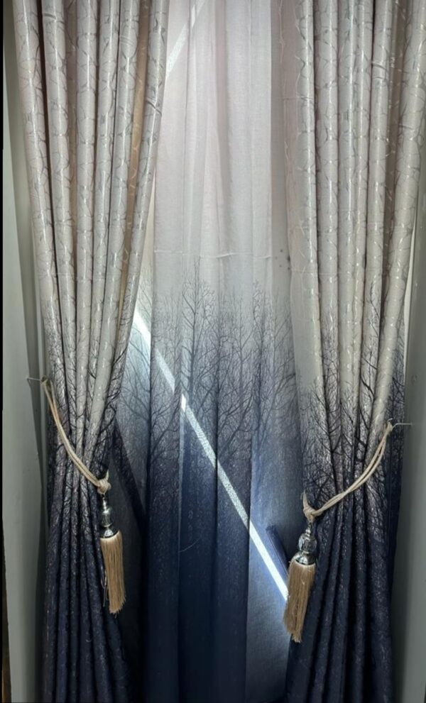 Kibira Curtain Piece -Blue