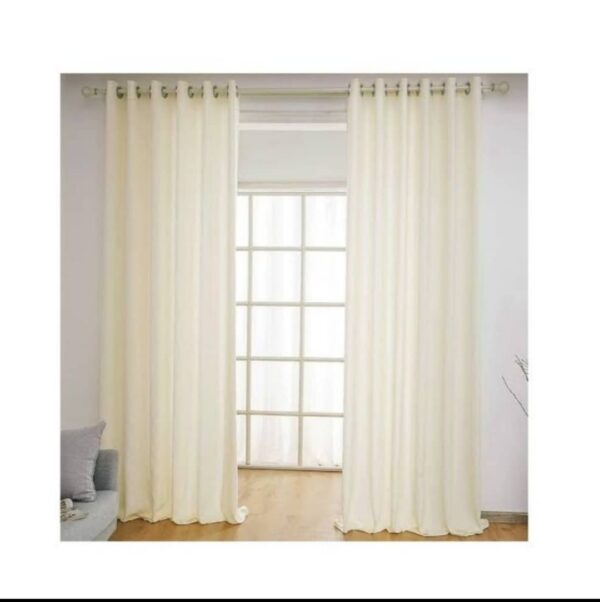 Cream curtain net Piece