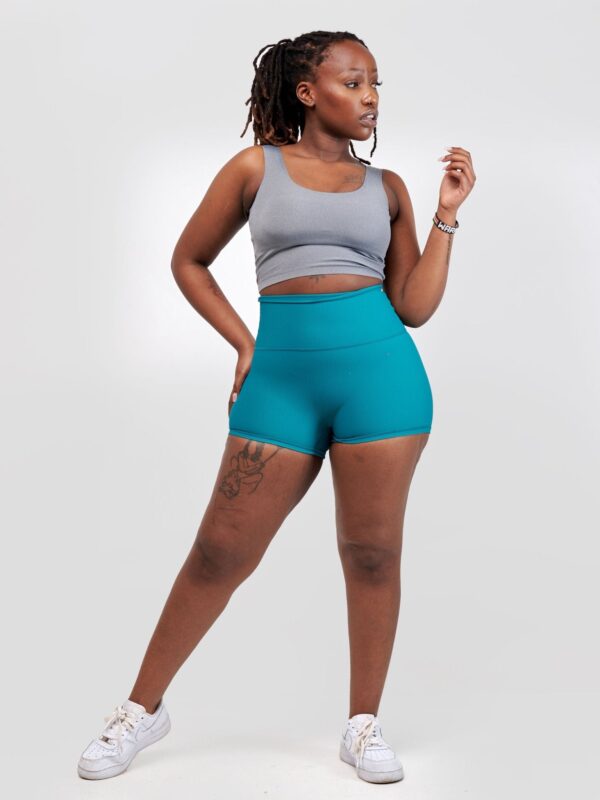 Ava Fitness Dazzle Workout Shorts - Green