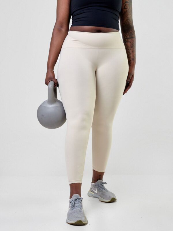 Ava Fitness Lilly High Waisted Leggings - Light Khaki