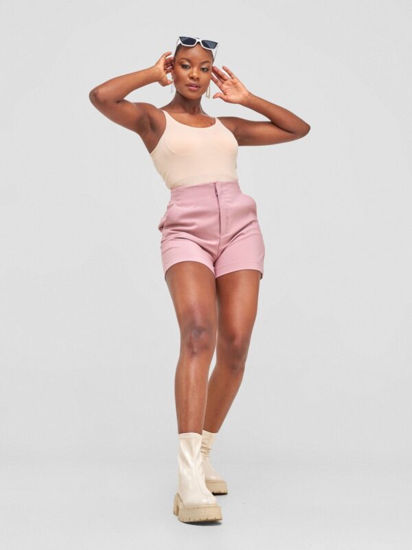 Anika Shorts with Clip - Baby Pink